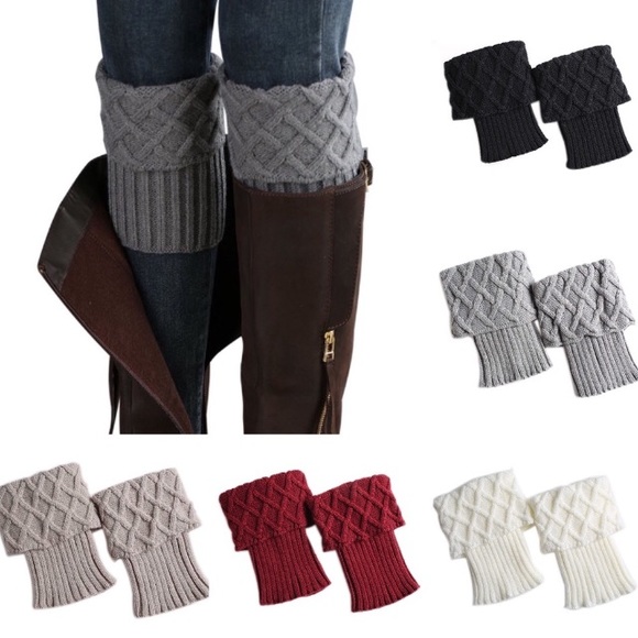 Accessories - Crochet Boot Cuff Topper Leg Warmers